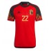 Billige Belgien Charles De Ketelaere #22 Hjemmebane Fodboldtrøjer VM 2022 Kortærmet